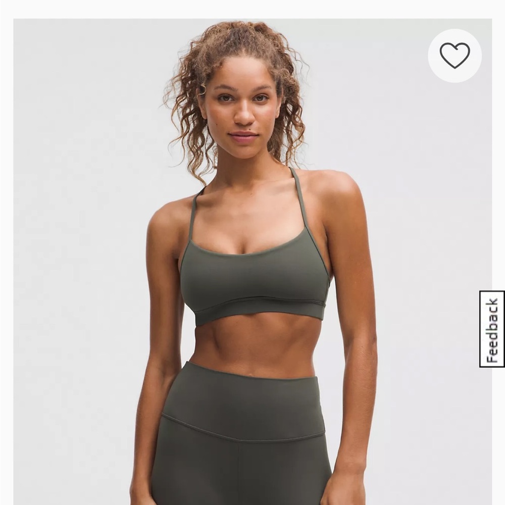 Lululemon Athletica Dark Green Sports Bra